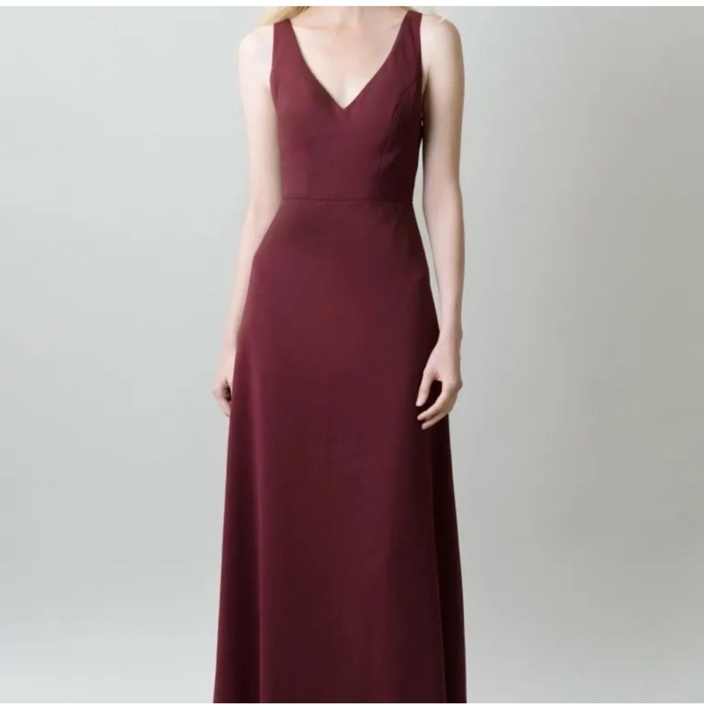 Jenny Yoo Delaney Dress in Hibiscus Size 8 Bridesmaid Maid of Honor Wedding - Picture 3 of 11